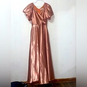 Ivy City Co Copper Maxi Dress